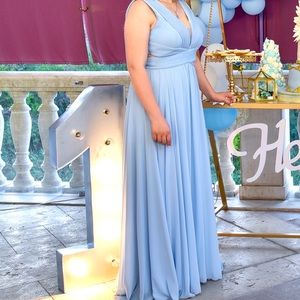 Dress light blue, size M